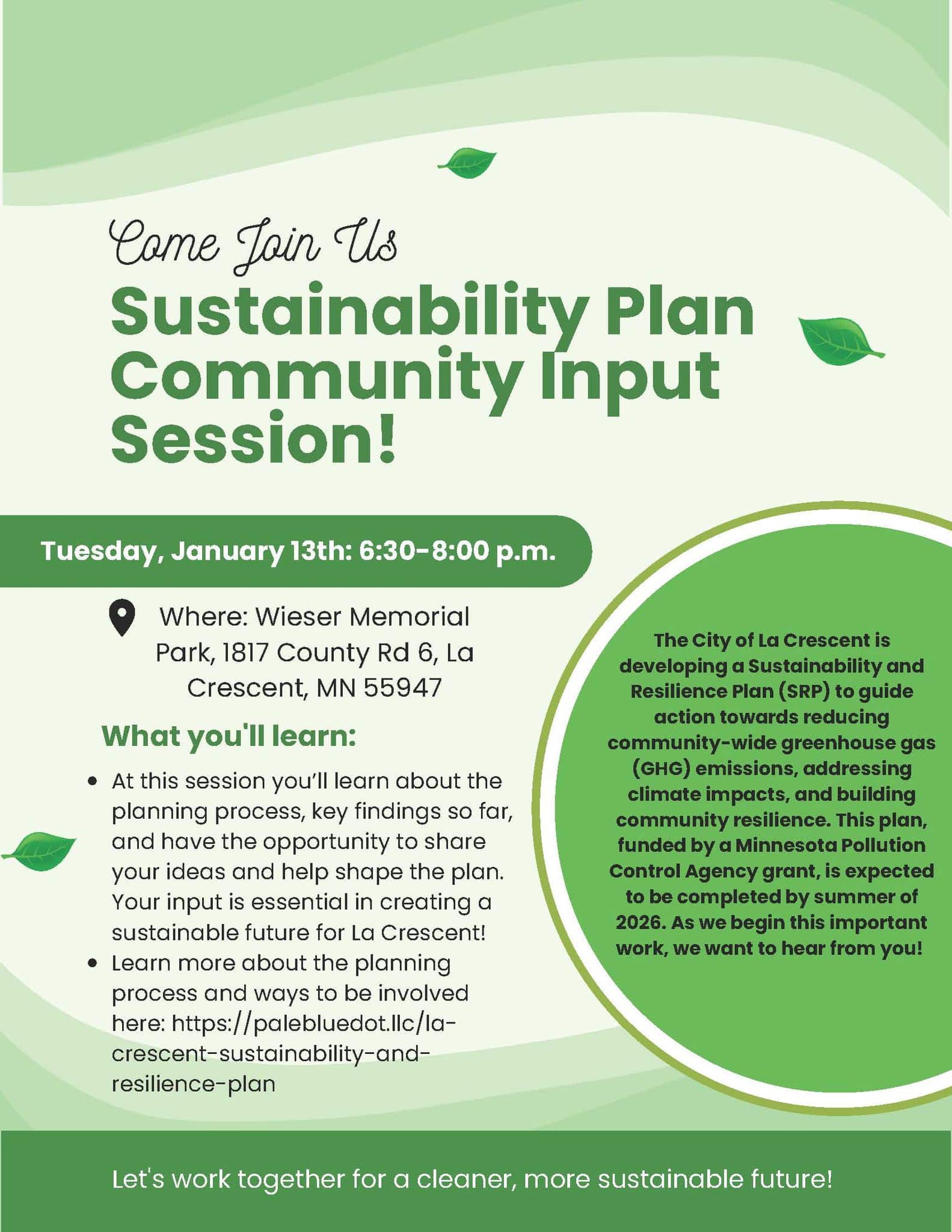 Janx13X630X8Pmxsustainabilityxcommunityxsession - Explore La Crescent